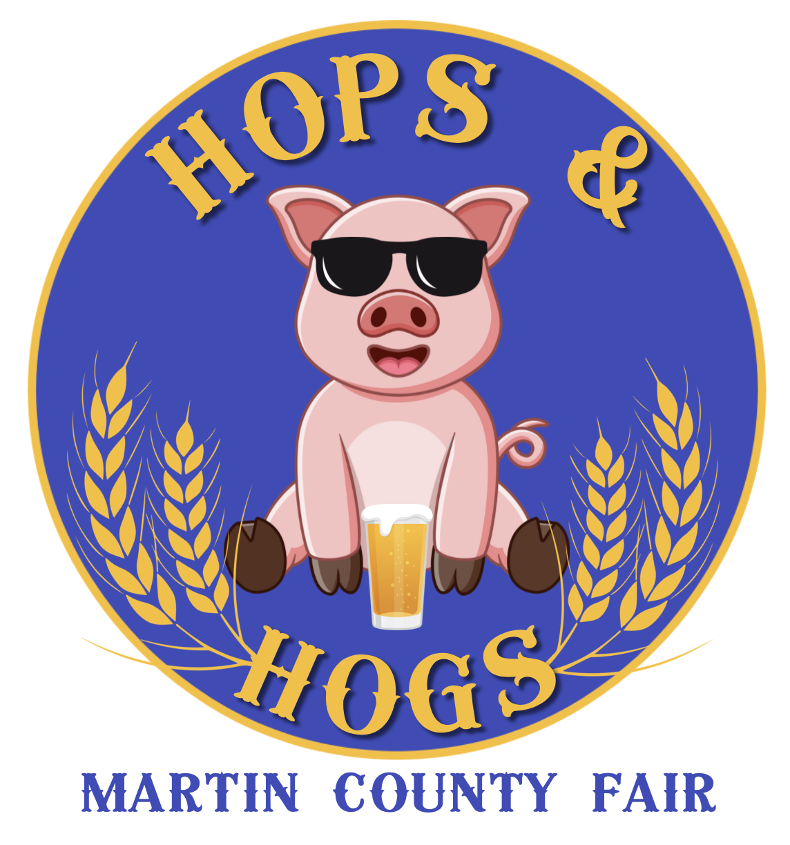 Hops and Hogs logo